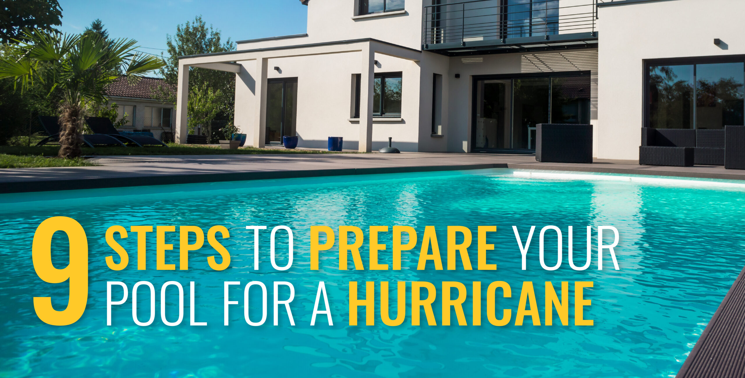 hurricane season Preparation tips 9 steps boost chlorine swimming pool equipment